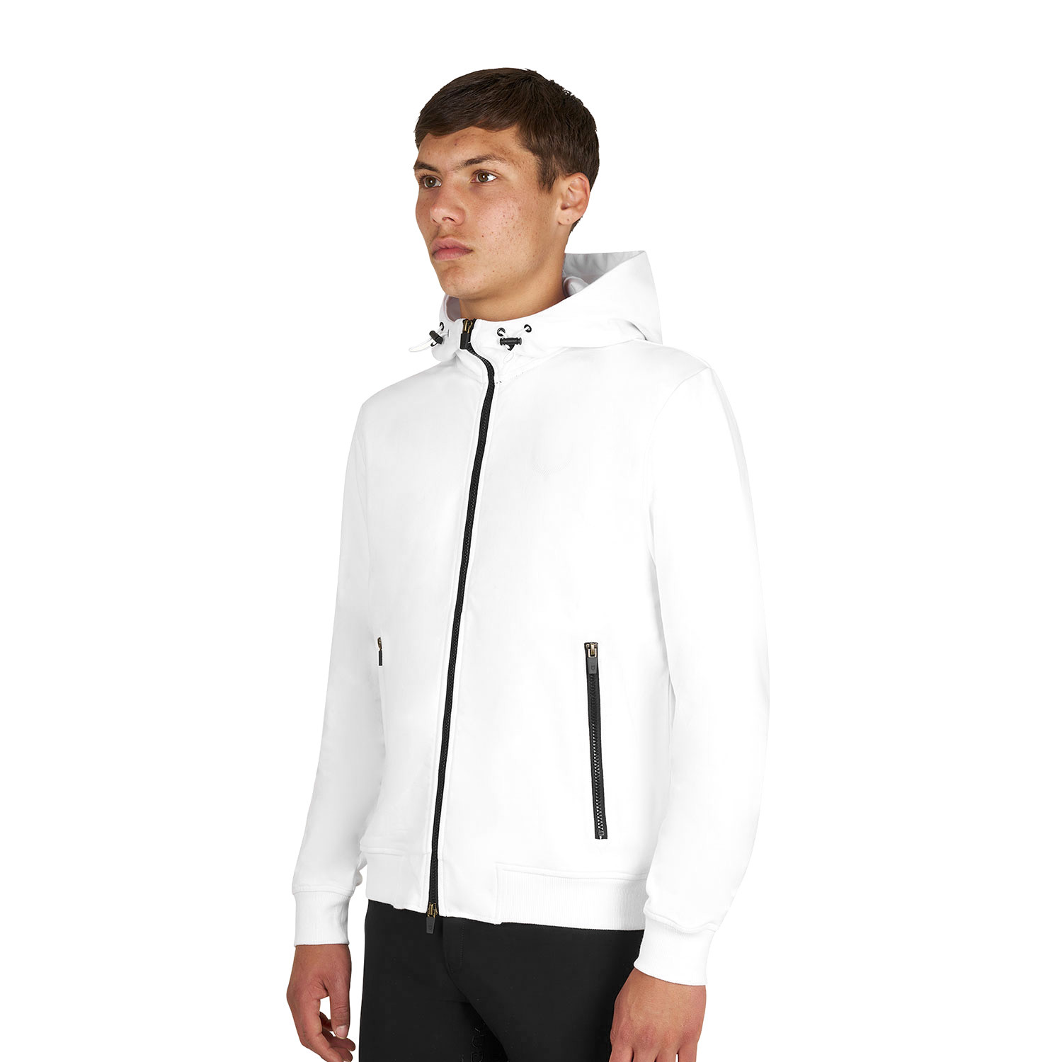 Sweatshirt für Herren mit verstellbarer Kapuze und Reißverschluss