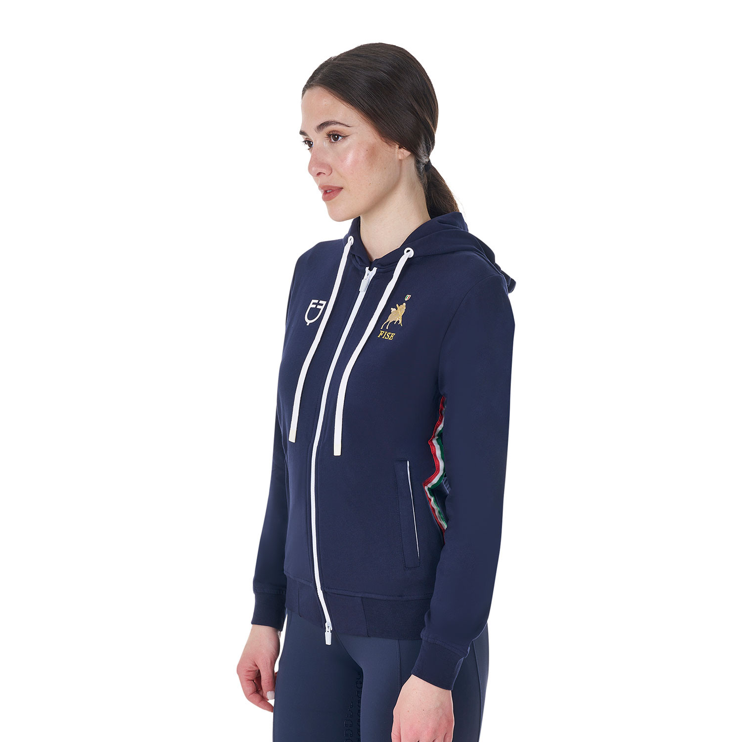 Fleece-Hoodie X FISE für Damen