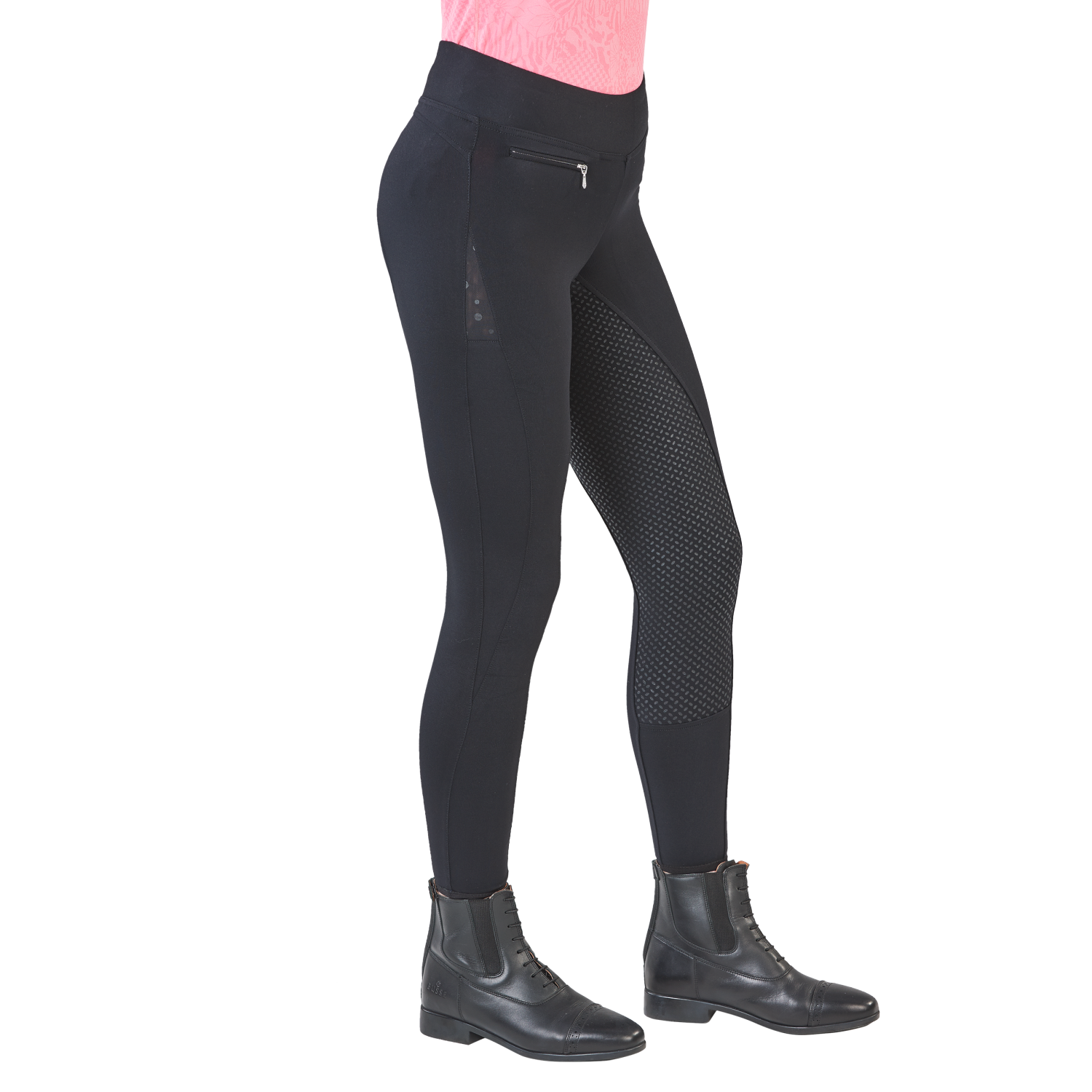 Reitleggings Damen Epic Fit Lace mit Vollgrip