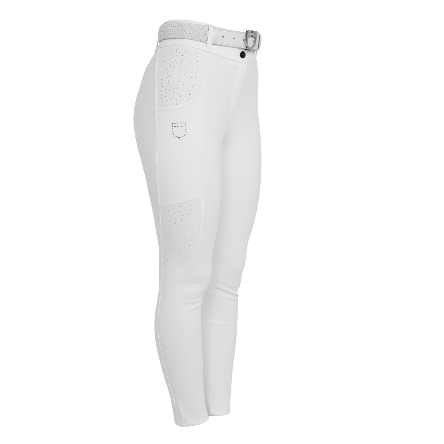Damen-Vollbesatz-Reithose mit hohem Bund und Strasssteinen