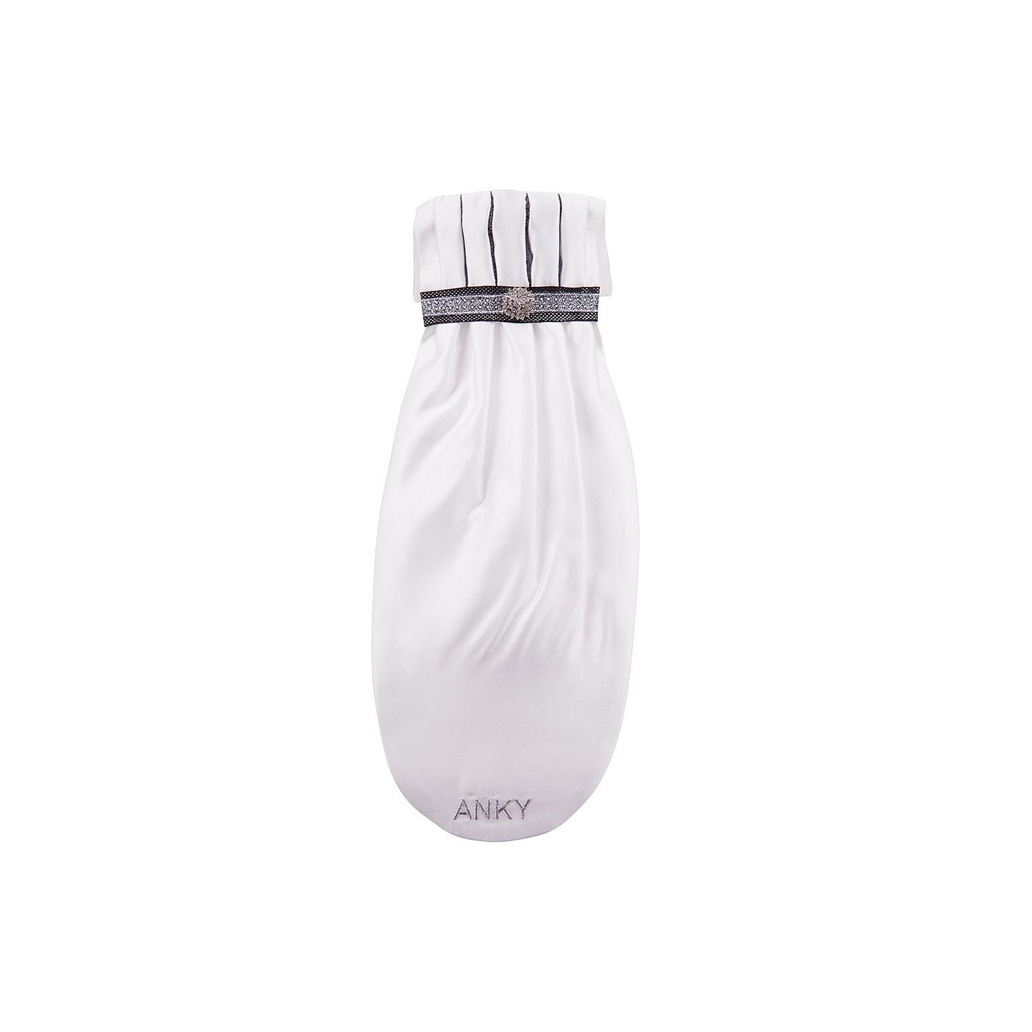 Plastron Pleated Crown ATP14502 in weiß
