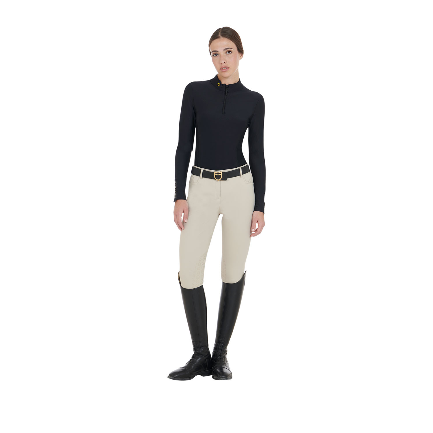 Technisches Damen-Langarm-Trainingspolo