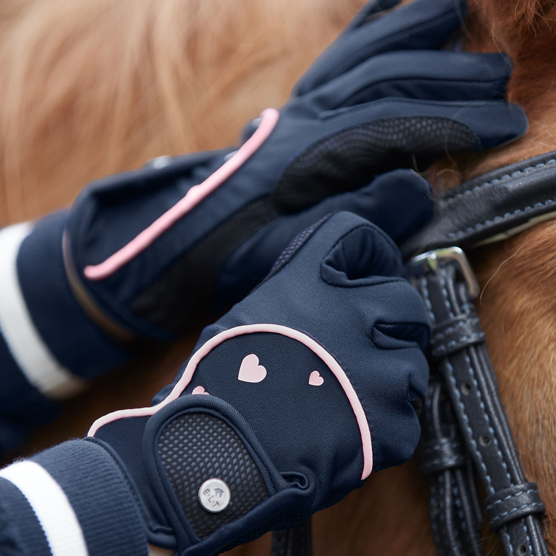 Reithandschuh Metropolitan Heart, Kids, nachtblau