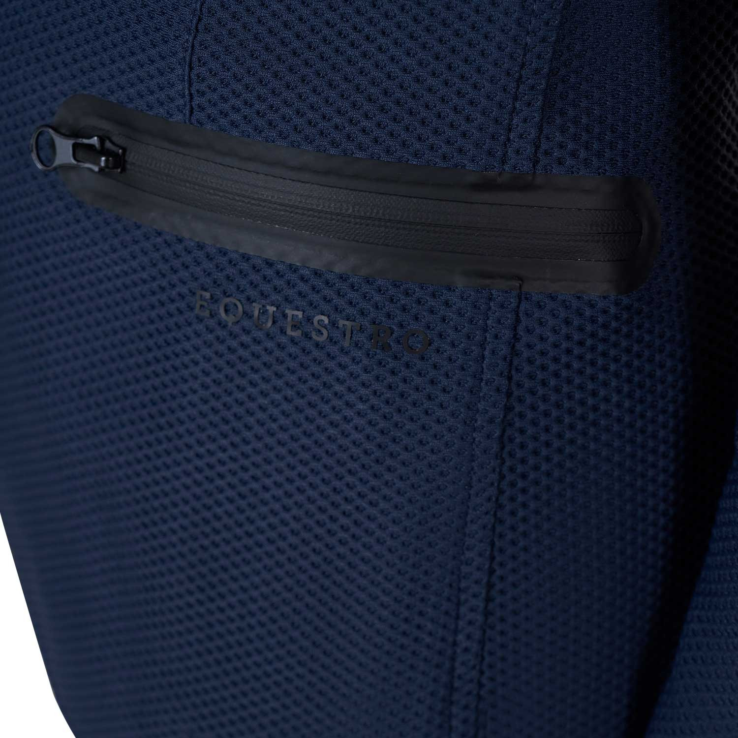 Mädchen-Turnierjacke mit drei Knöpfen aus perforiertem Gewebe