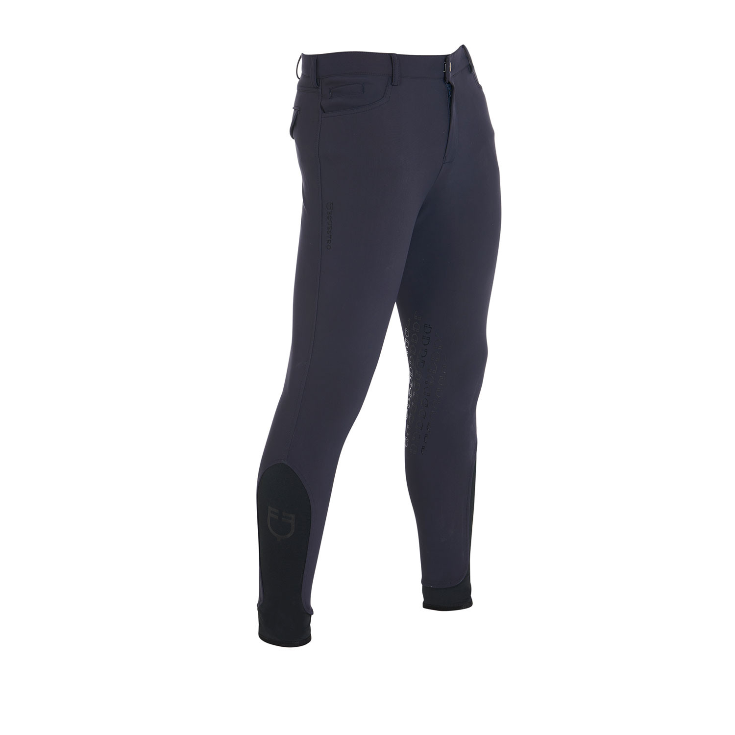 Schmale Herren-Reithose mit Grip und Logo