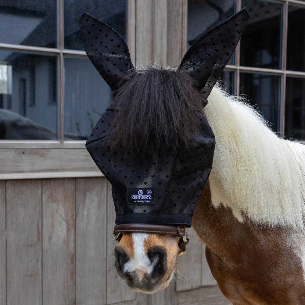 Fly mask Heart with ears and nose