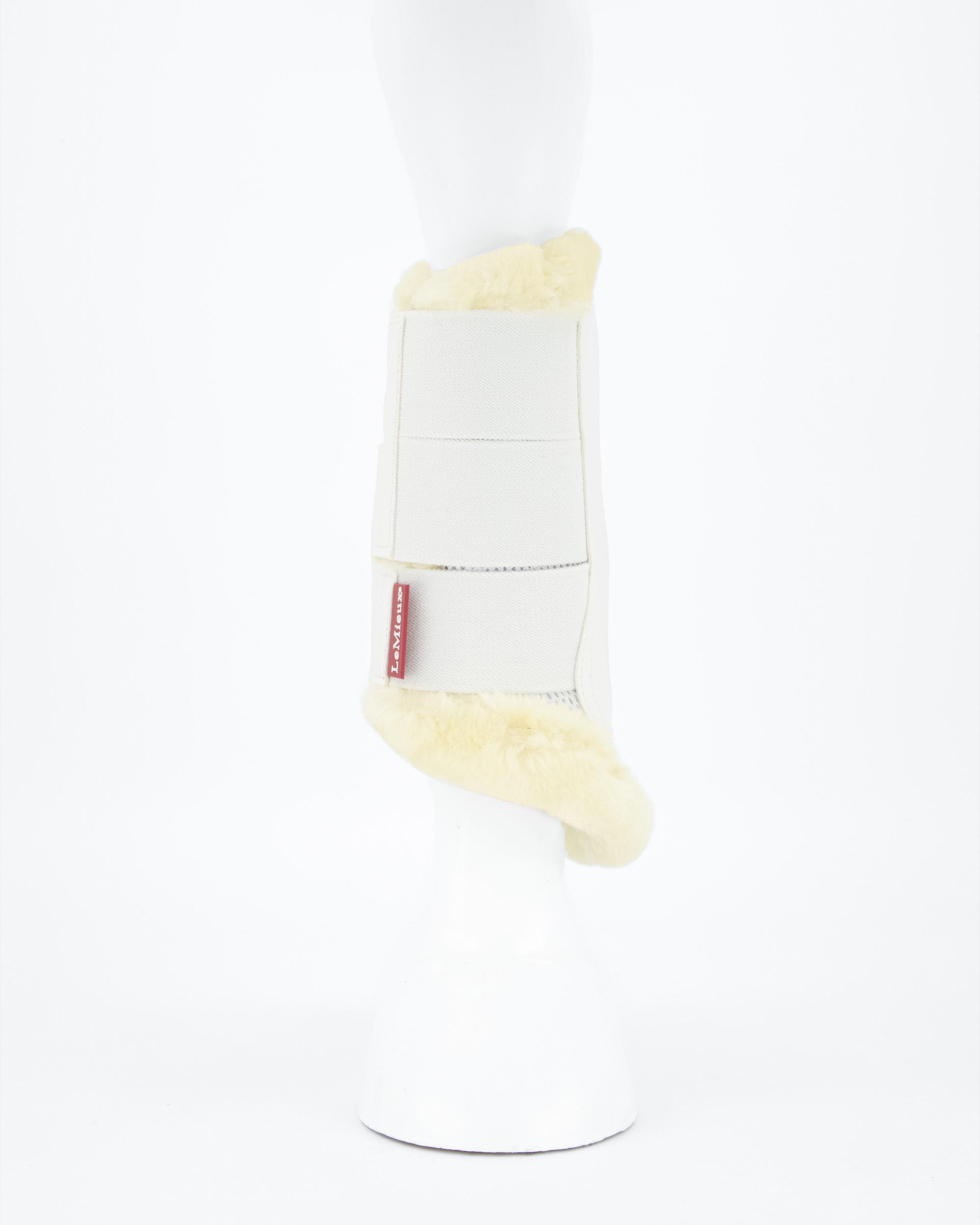 Gamaschen Brushing Fleece in weiß/natur