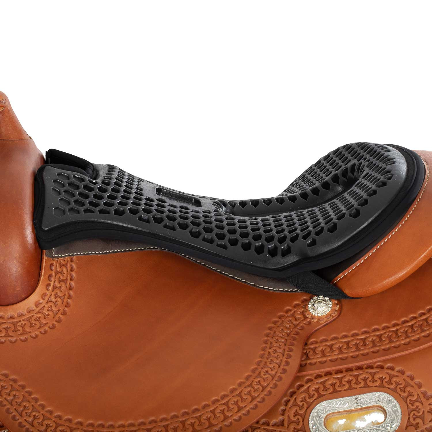 Western-zitkussen Ortho-Coccyx hexagonaal Gel-out Dri-lex 20mm