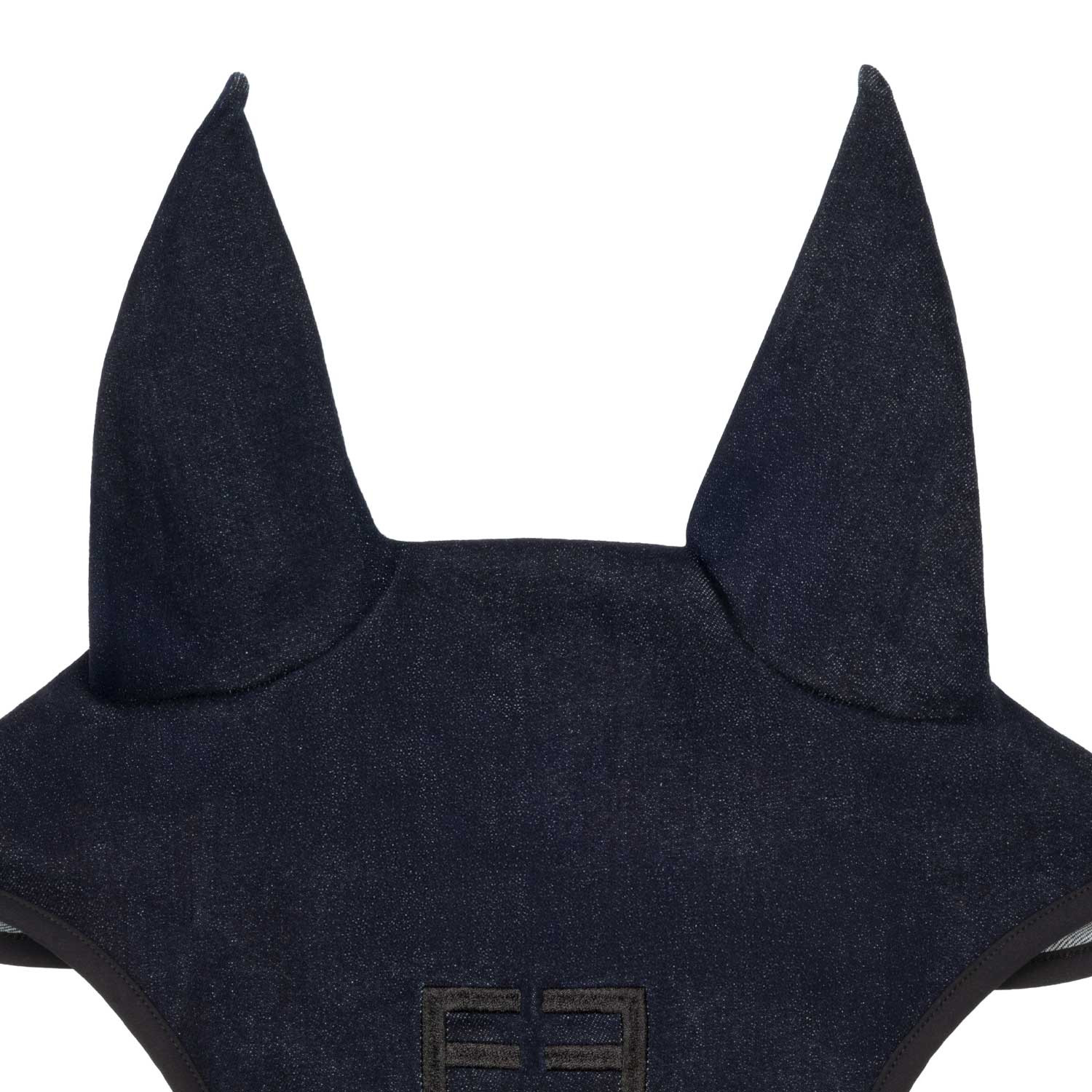 Fliegenhaube aus technischem Gewebe in Denim-Optik mit Logo
