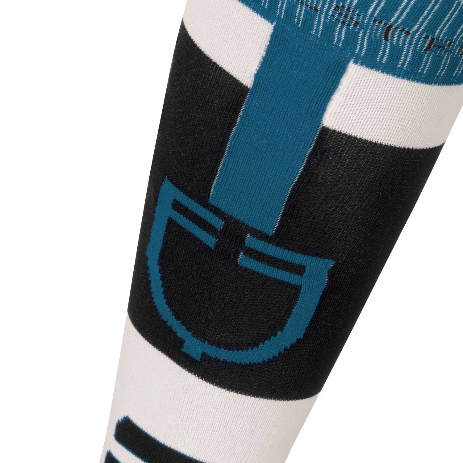 Socke aus atmungsaktivem Funktionsgewebe mit Logo