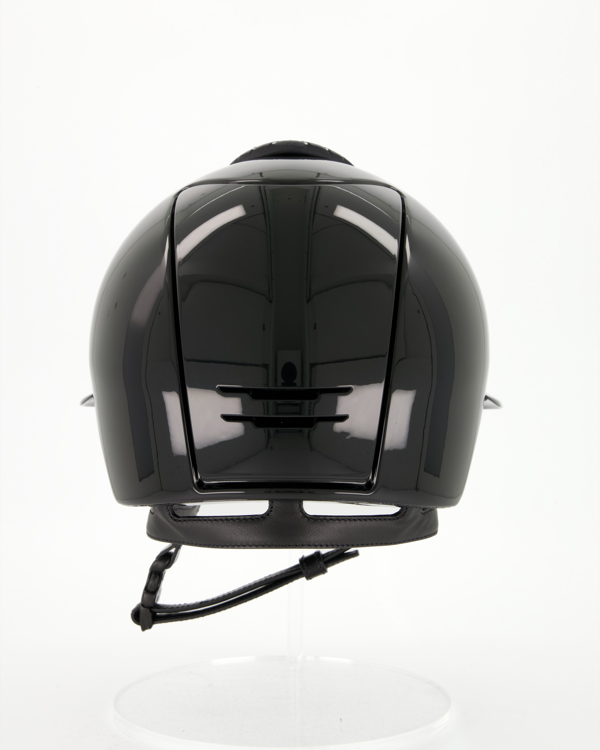Riding helmet Cromo 2.0 Milano Satin Street Black Polo in black
