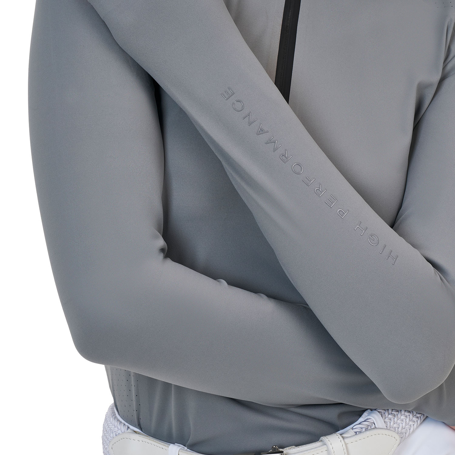 Ridertechnology Turnier-Polo-Shirt Langarm mit Reißverschluss