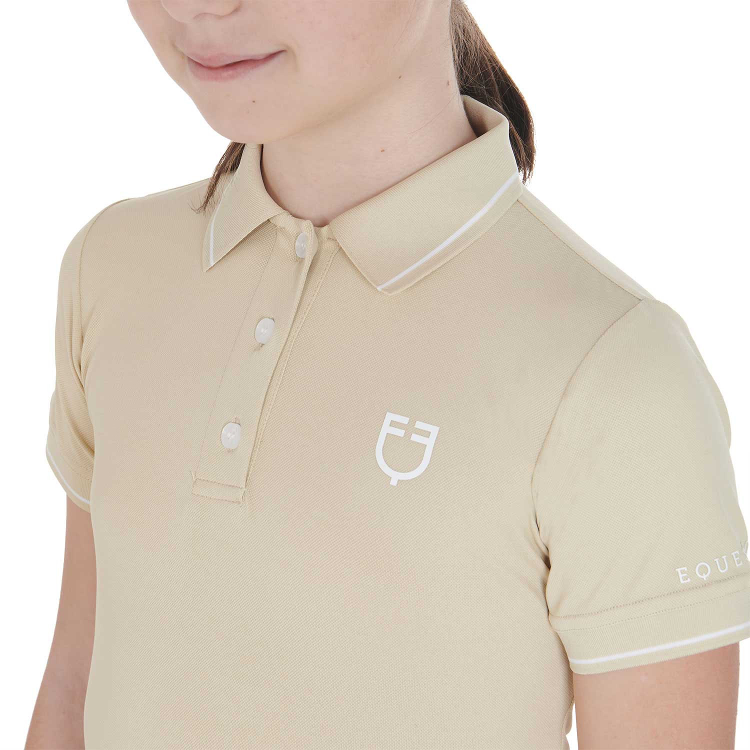 Kinder-Polo Slim Fit aus antibakteriellem Funktionsmaterial