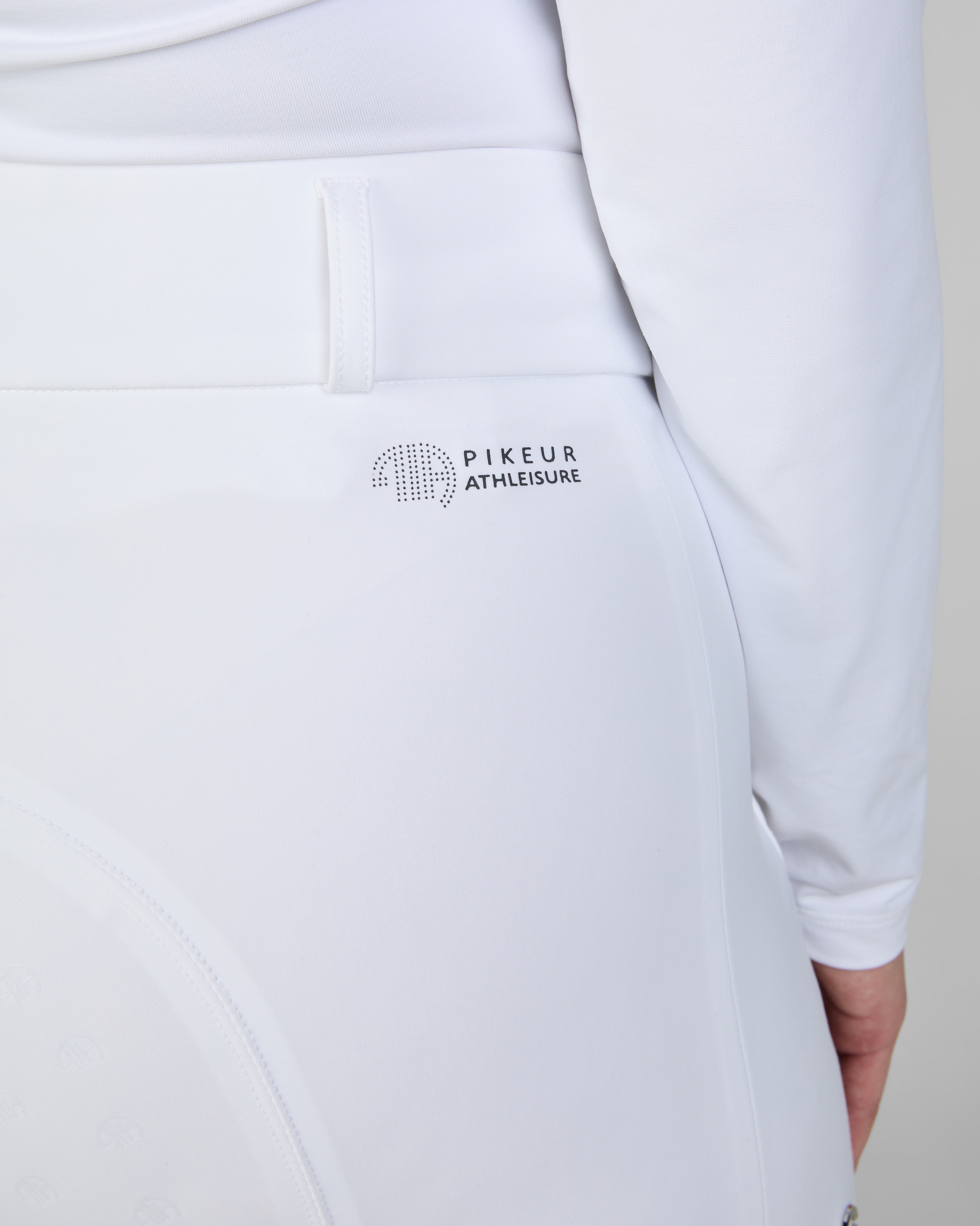 Ladies riding breeches Amia full grip in white