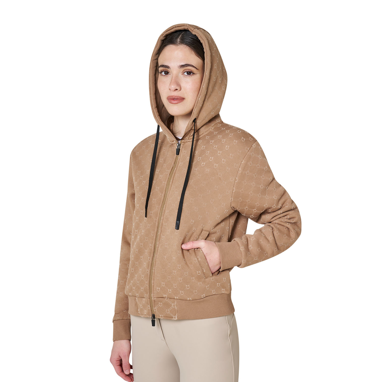 Kapuzensweatshirt für Damen mit Monogramm