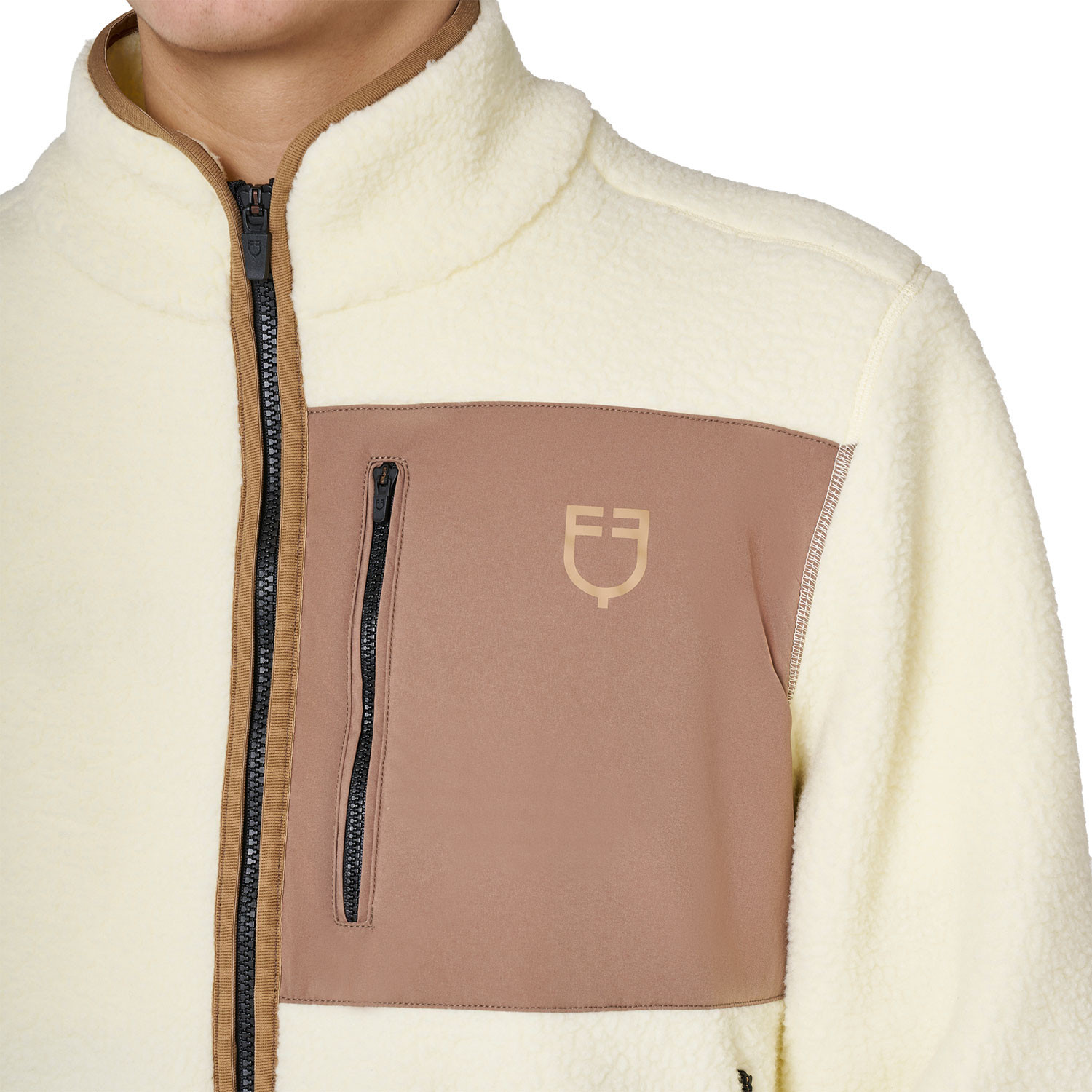 Teddy-Fleece-Sweatshirt für Herren mit Fronttasche