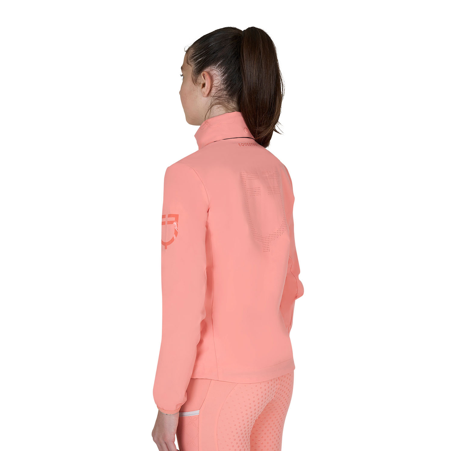 Kinder-Softshelljacke Unisex mit Rückenlogo