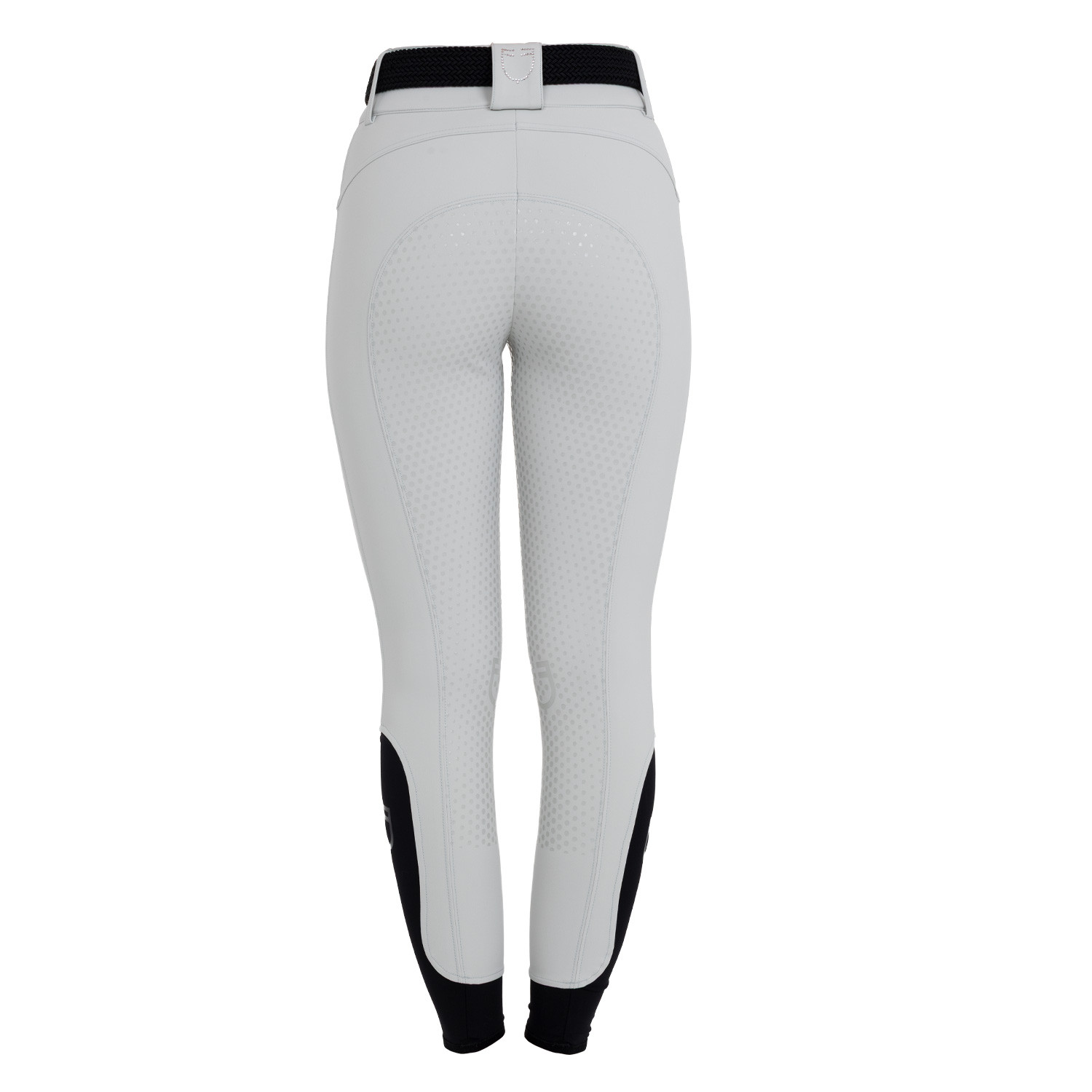 Damen-Reithose mit hohem Bund, Vollbesatz und Strass-Logo