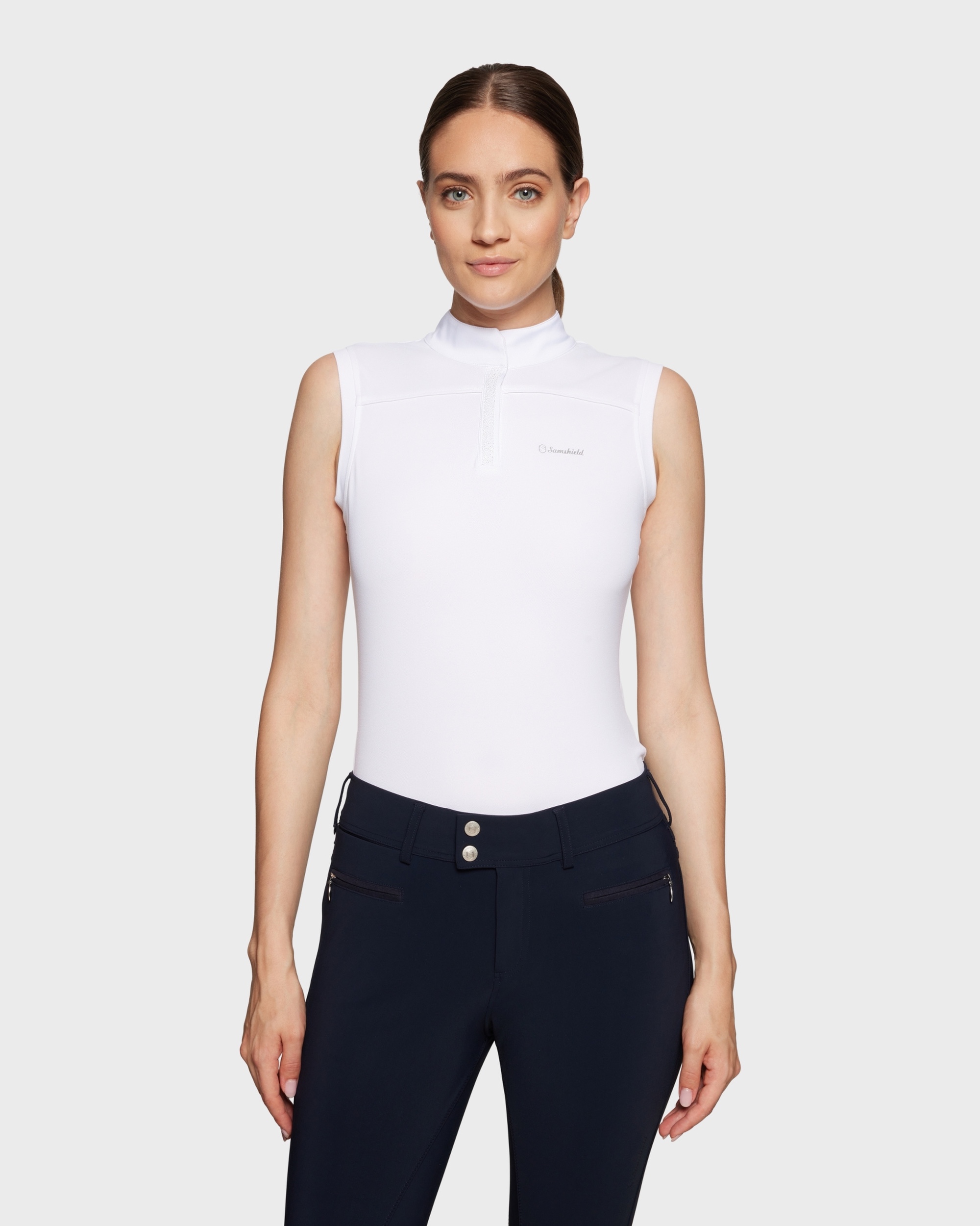 Ladies competition shirt Agathe in white
