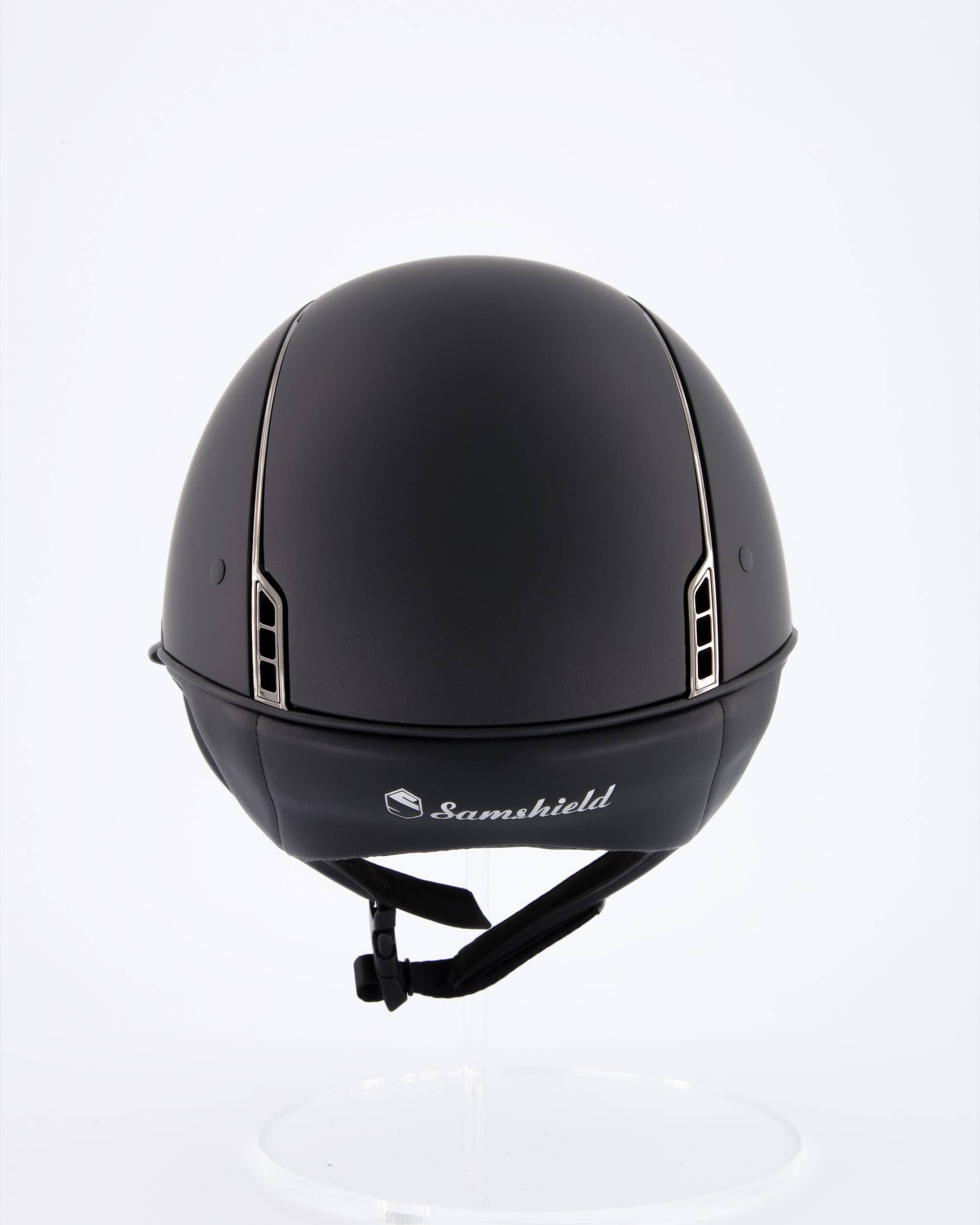 Reithelm Miss Shield Shadowmatt, Frontal Band Crystal Fabric Swarovski Black, Trim Chrome Black, Blason Crystal Fabric Black in Schwarz