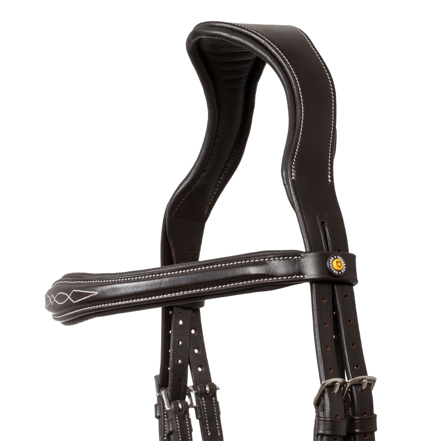 Trense aus weichem, gestepptem Leder