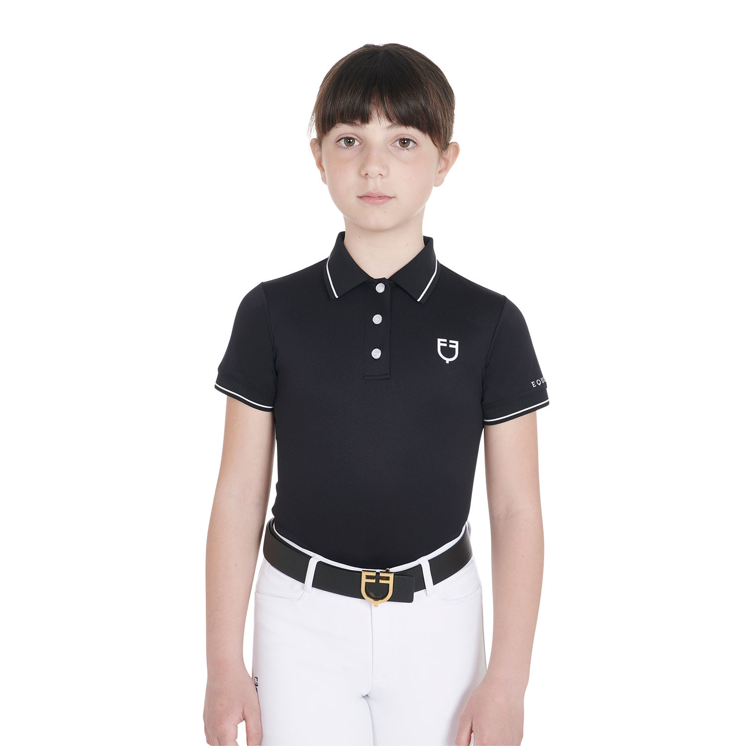 Kinder-Polo Slim Fit aus antibakteriellem Funktionsmaterial