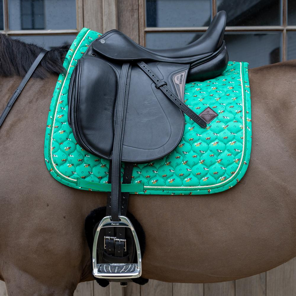 Tapis de selle Velvet Horse printing Dressage