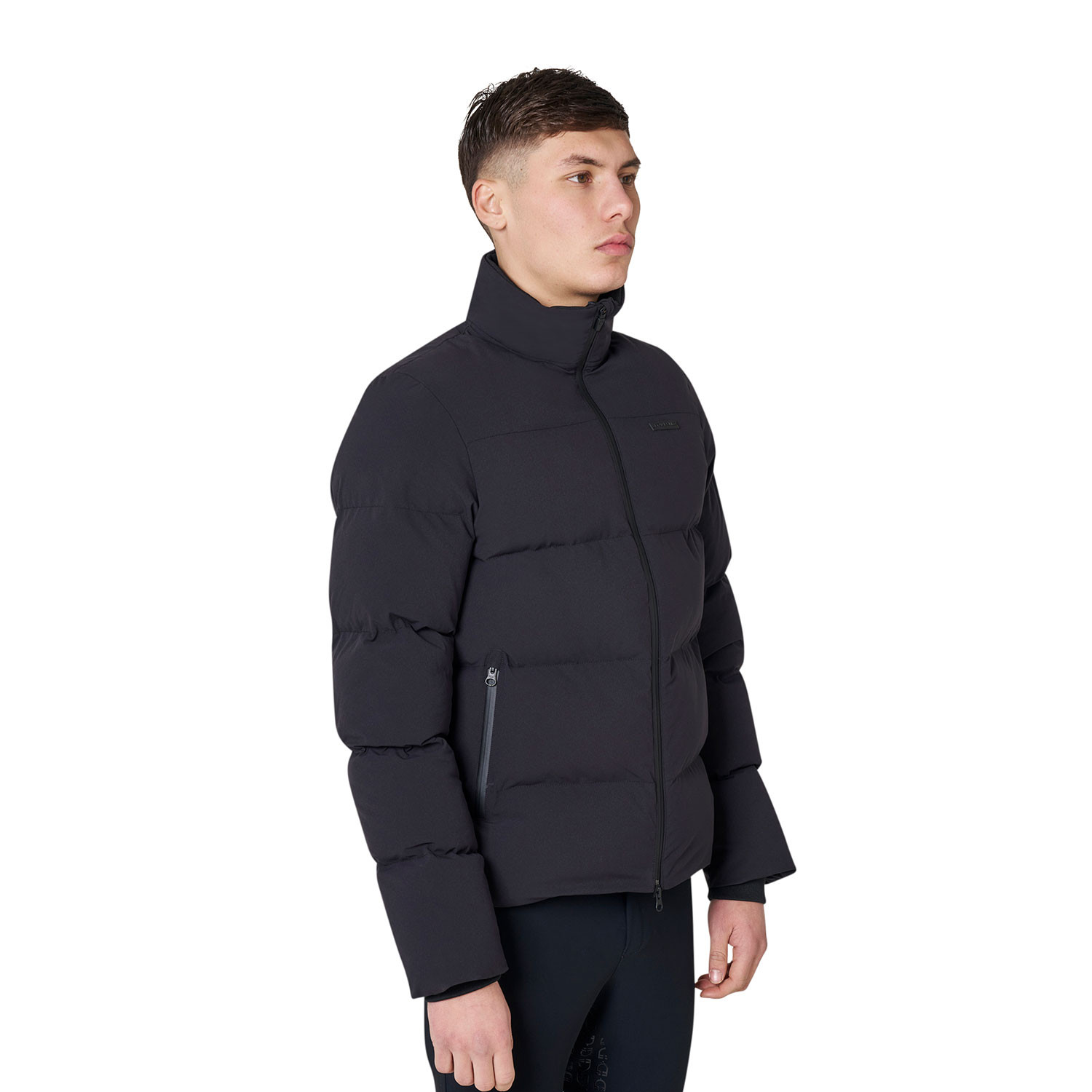 Daunenjacke für Herren mit hohem Kragen