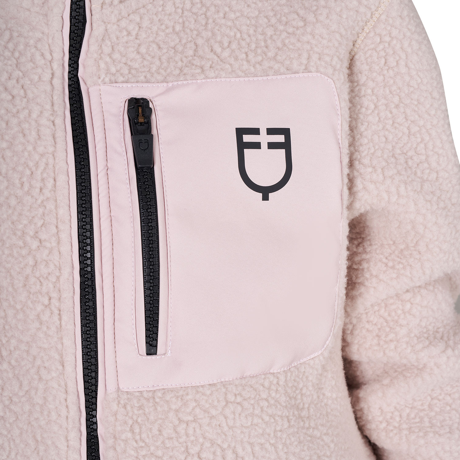 Unisex-Kinder-Teddyfleece-Hoodie mit Reißverschluss