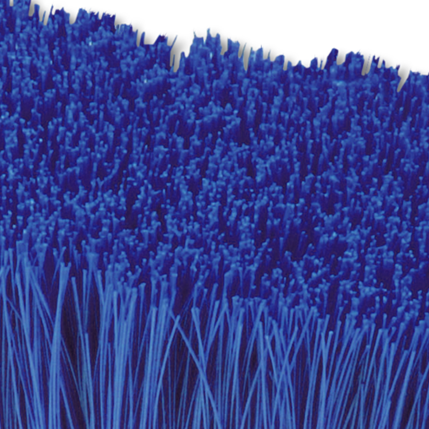 Staubbürste 18 cm, weiche, lange Borsten 8 cm, blau