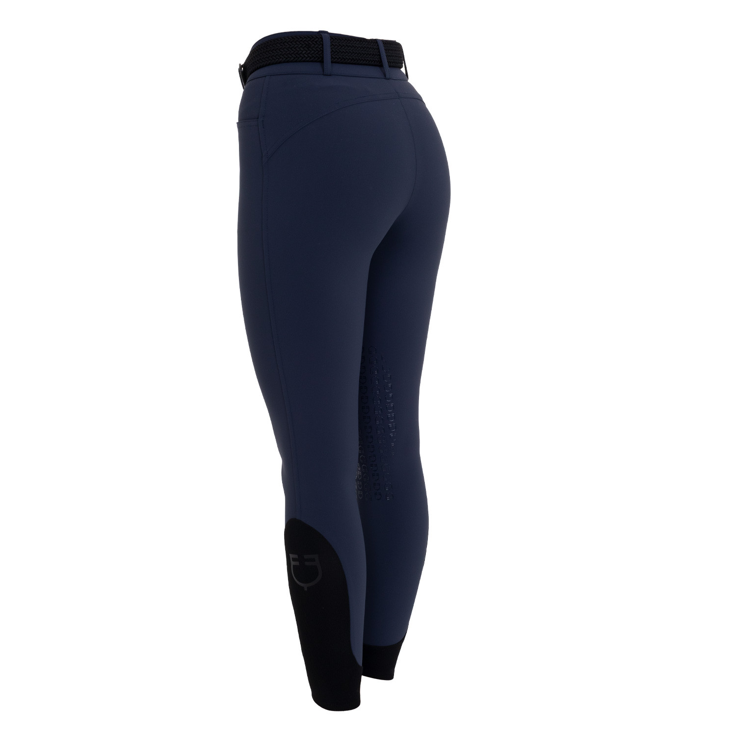 Damen-Reithose High-Waist mit Kniebesatz