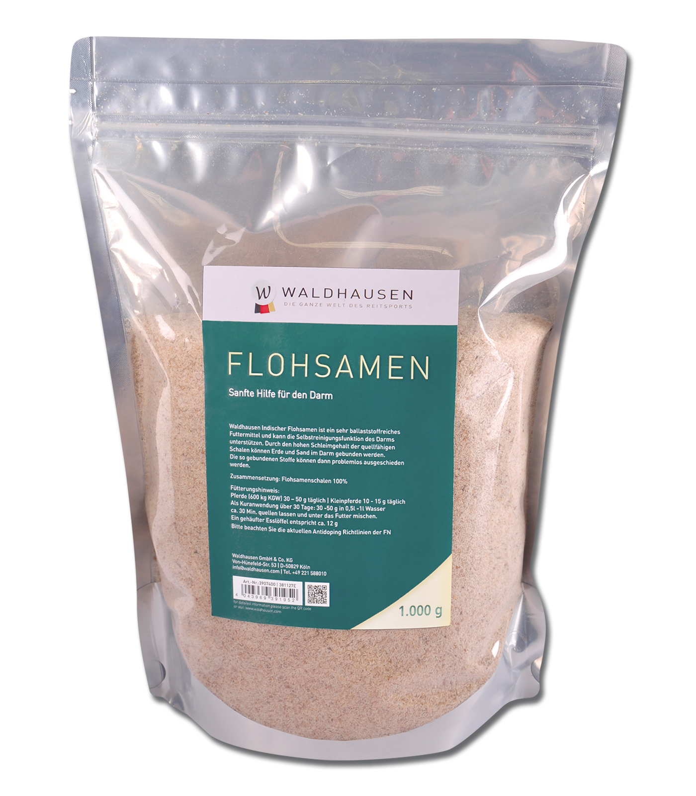 Flohsamen, 1 kg Tüte