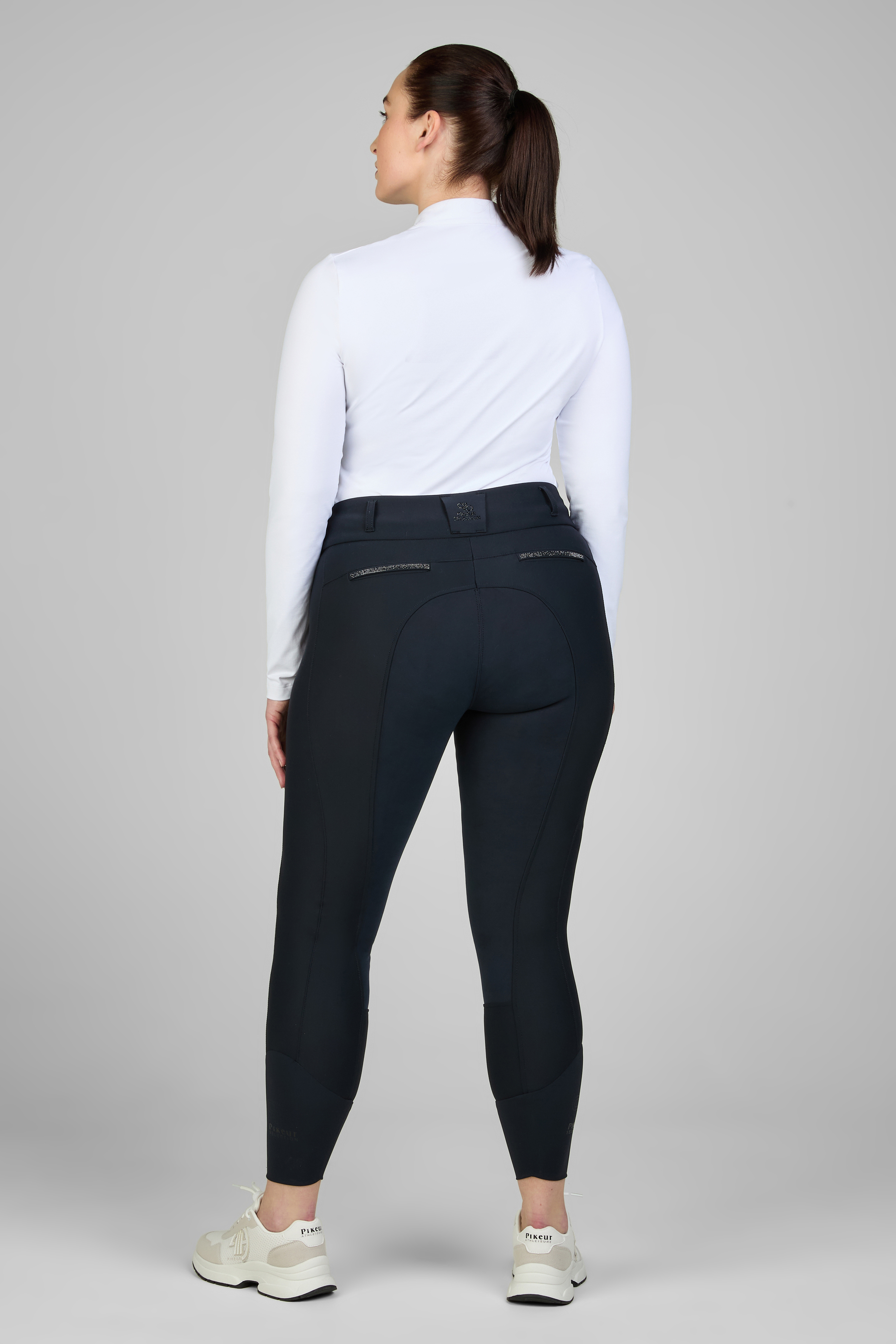 Riding breeches ladies Laure artificial leather full seat