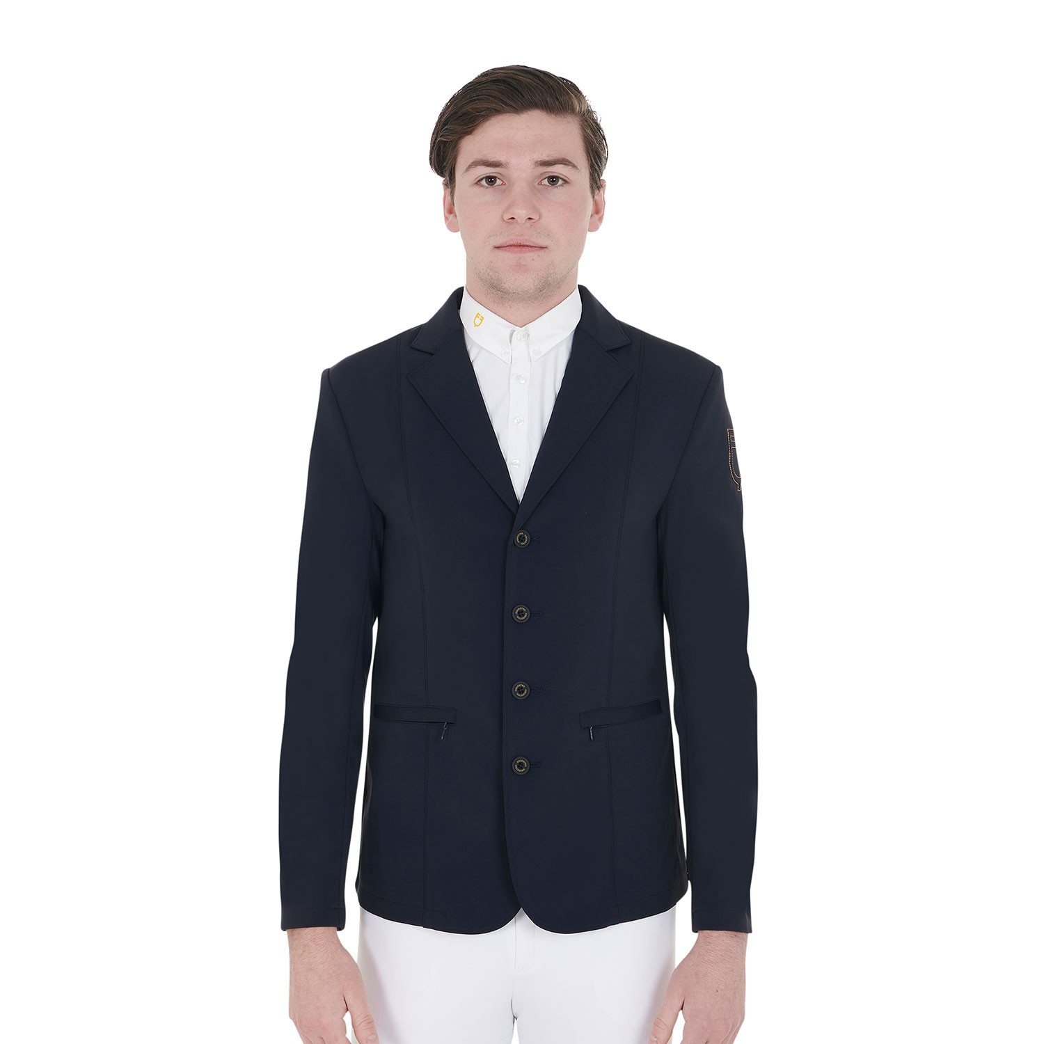 Turnierjacket für Herren mit kontrastfarbenem, gesticktem Logo