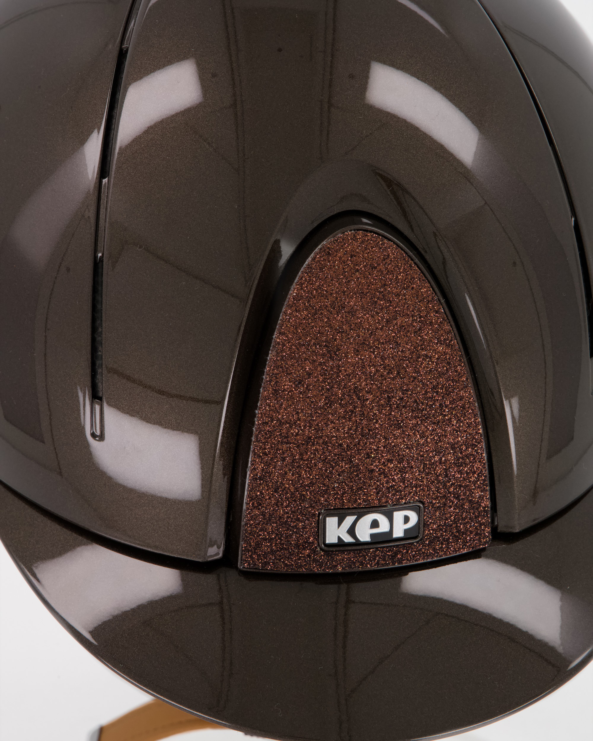 Reithelm Smart Nova Polish Star mit beigen Kinnriemen