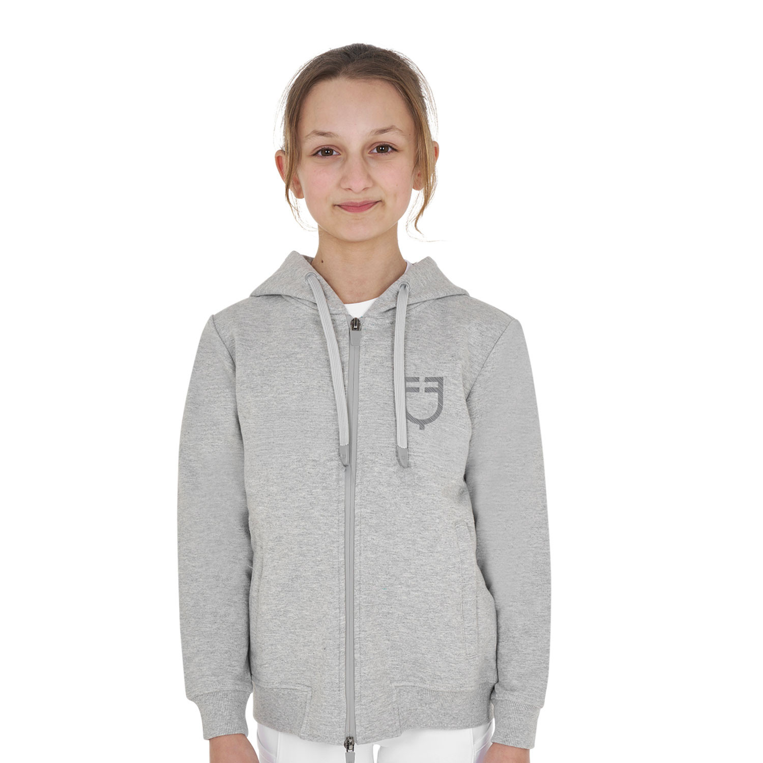 Unisex-Kapuzensweatshirt für Kinder mit Frontreißverschluss