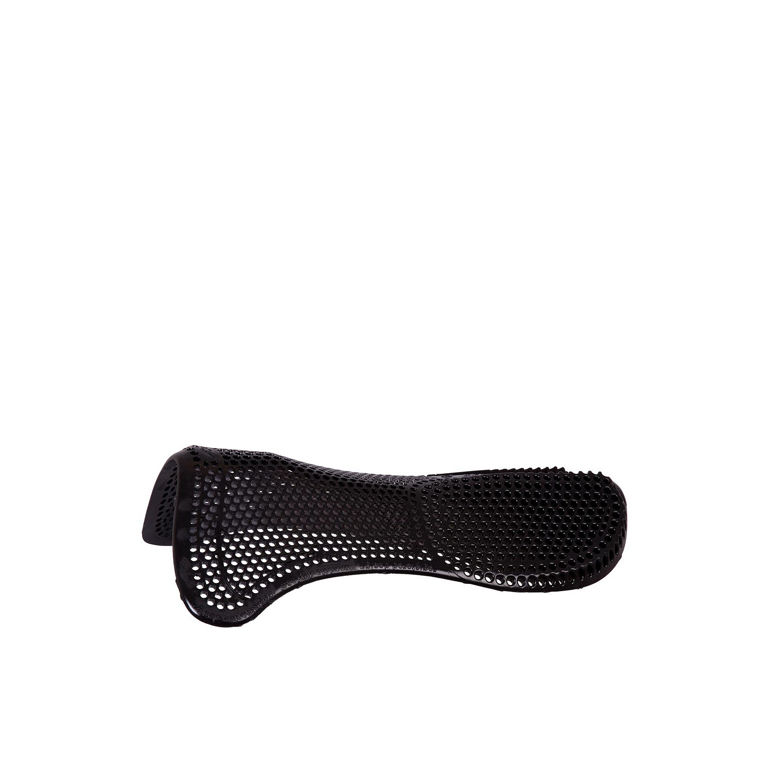 Soft gel pad with back riser in black