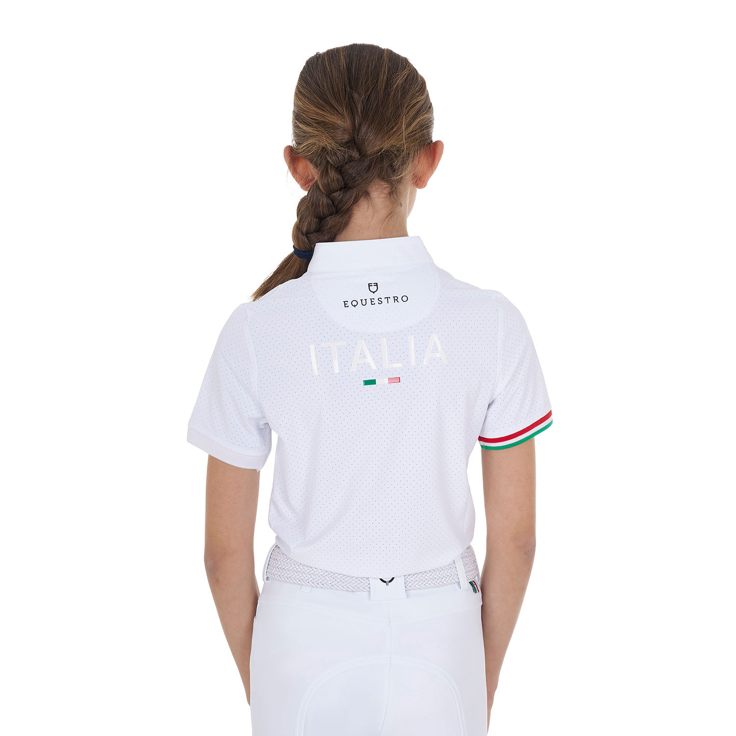 Mädchen-Turnierpolo mit Reißverschluss X FISE