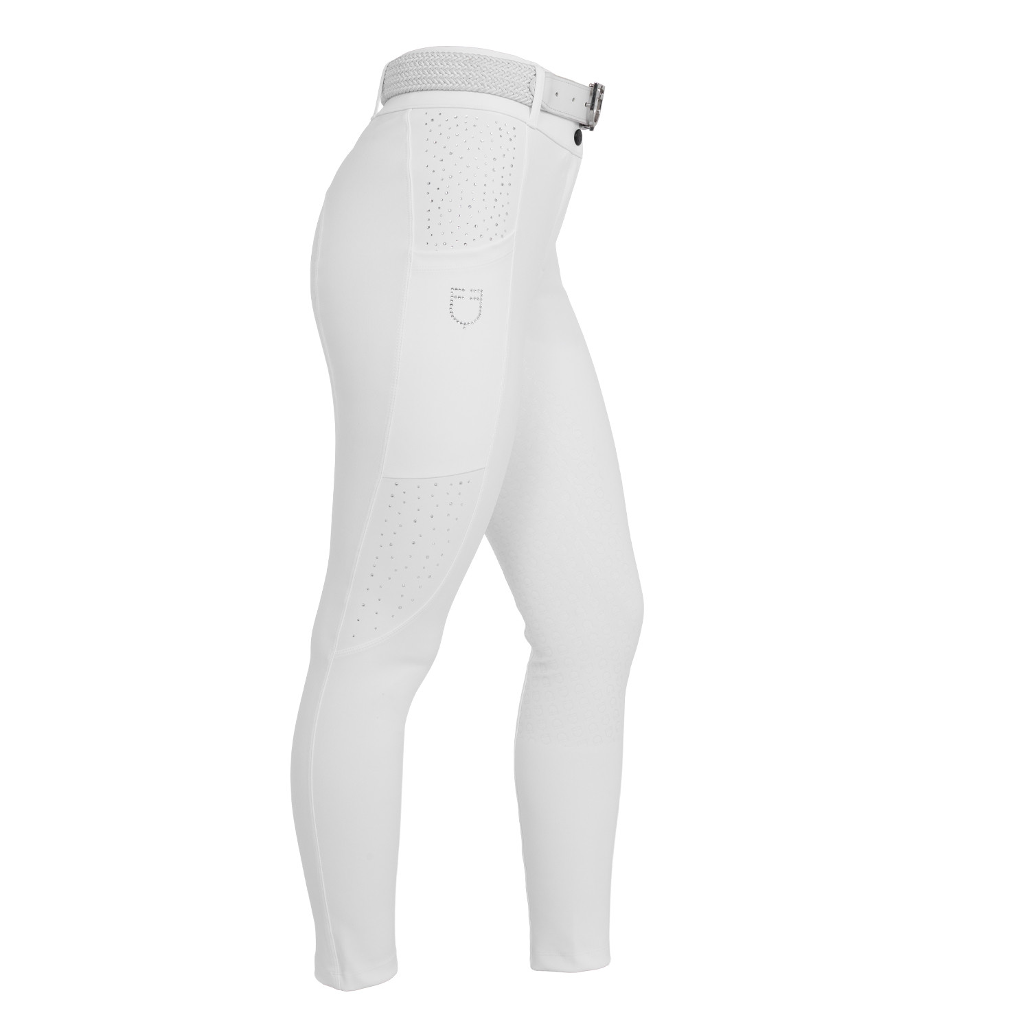 Damen-Vollbesatz-Reithose mit hohem Bund und Strasssteinen