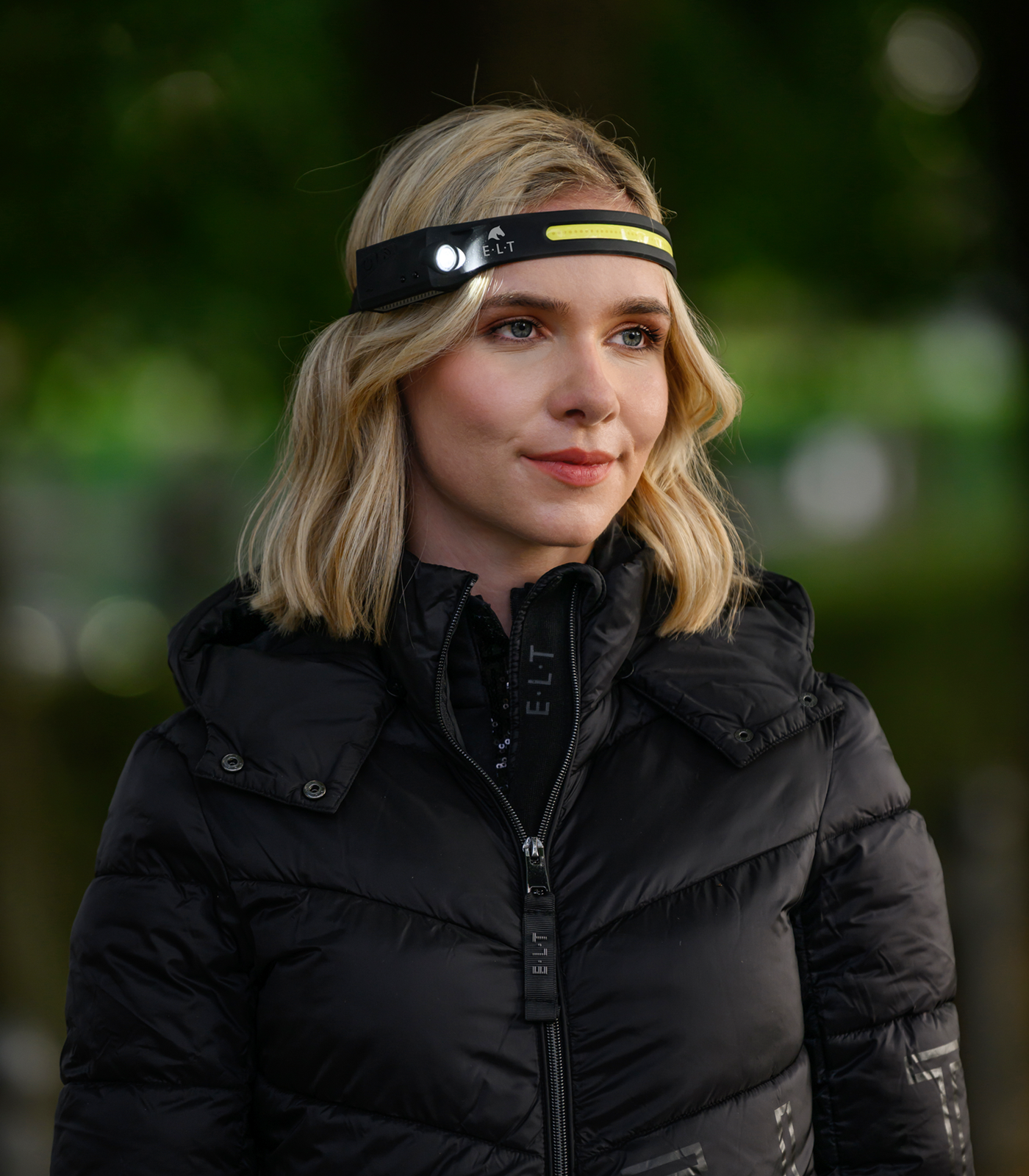 Sensor LED headlamp, black