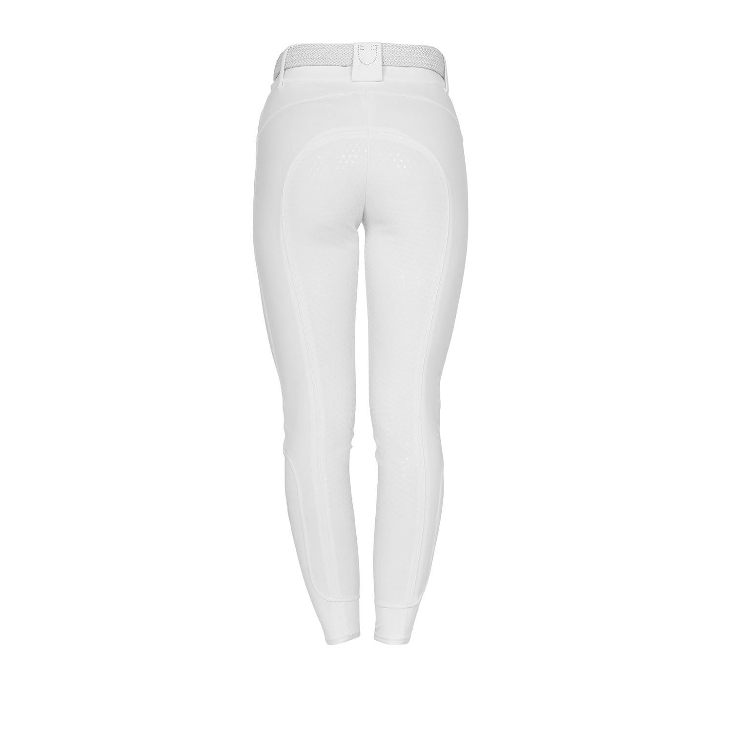 Damen-Reithose mit hohem Bund, Vollbesatz und Strass-Logo