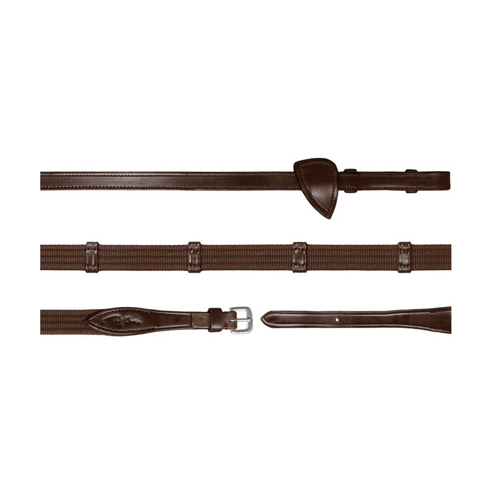 5/8" (16 mm) Gurtzügel mit 9 Lederstegen