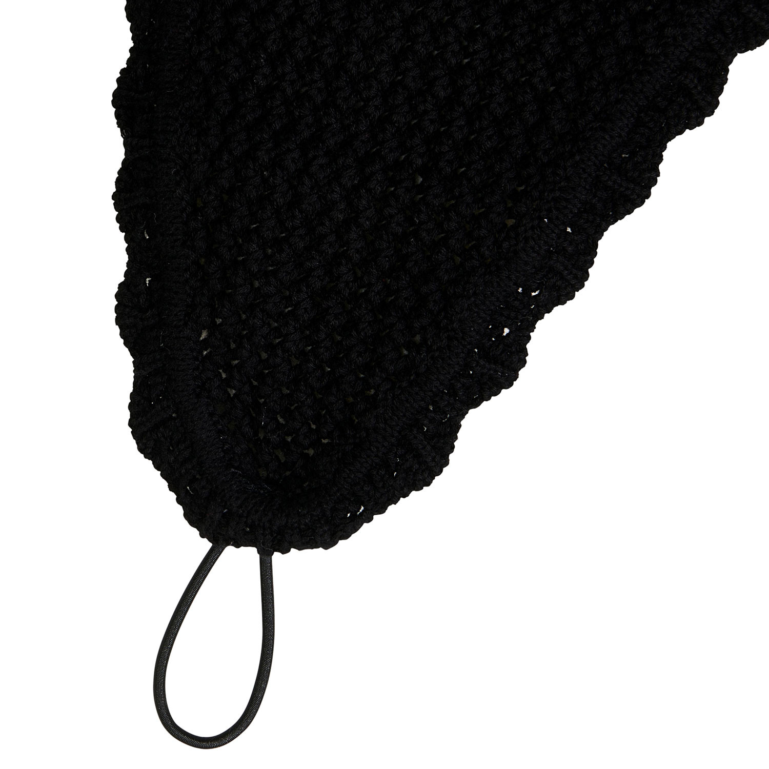 Gestrickte Fliegenhaube mit elastischem Stirnriemen