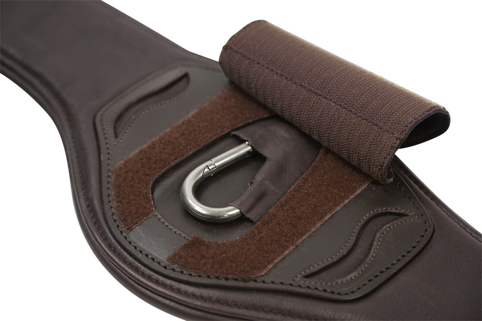 Long belt Portland in espresso/silver