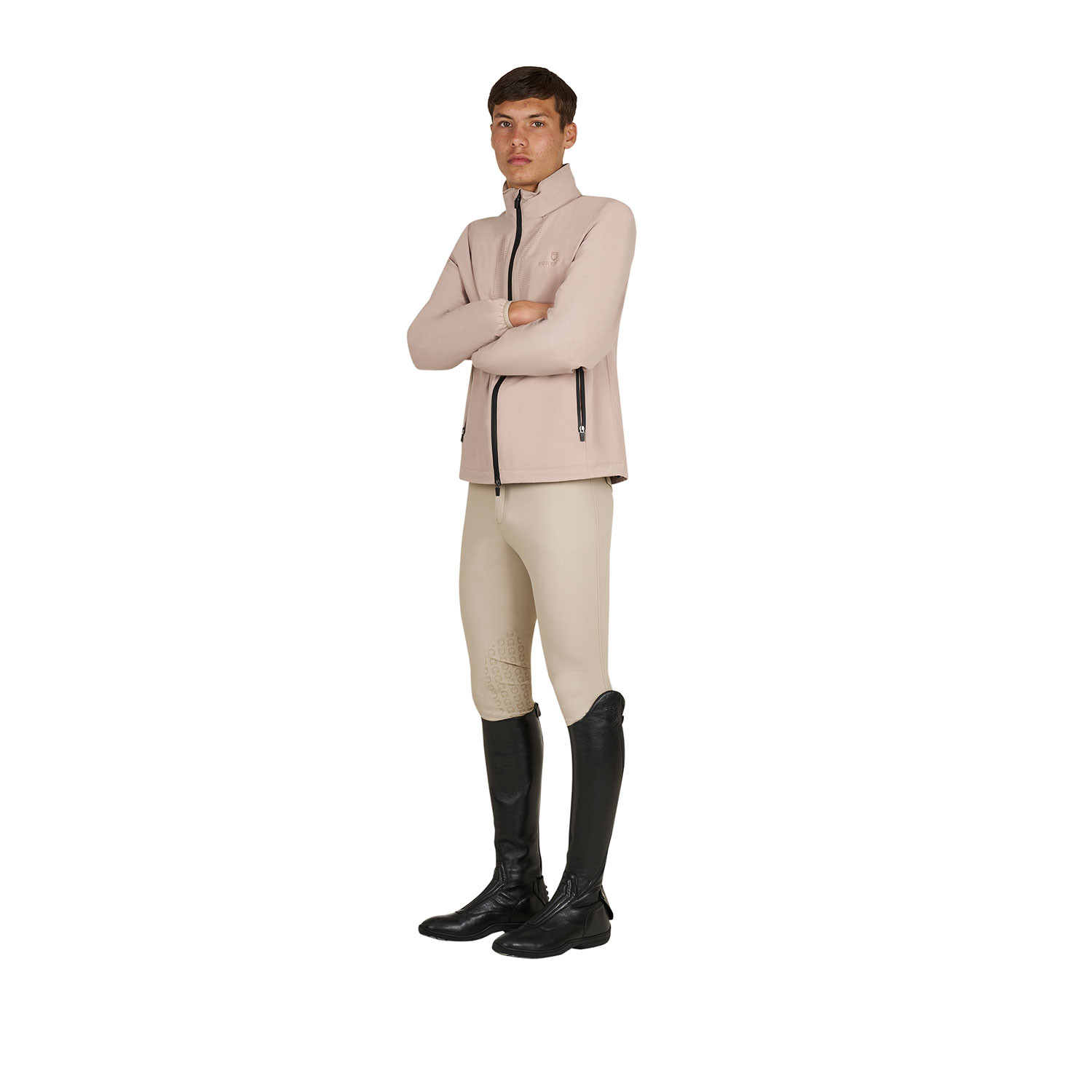 Herren-Softshelljacke mit Rückenlogo