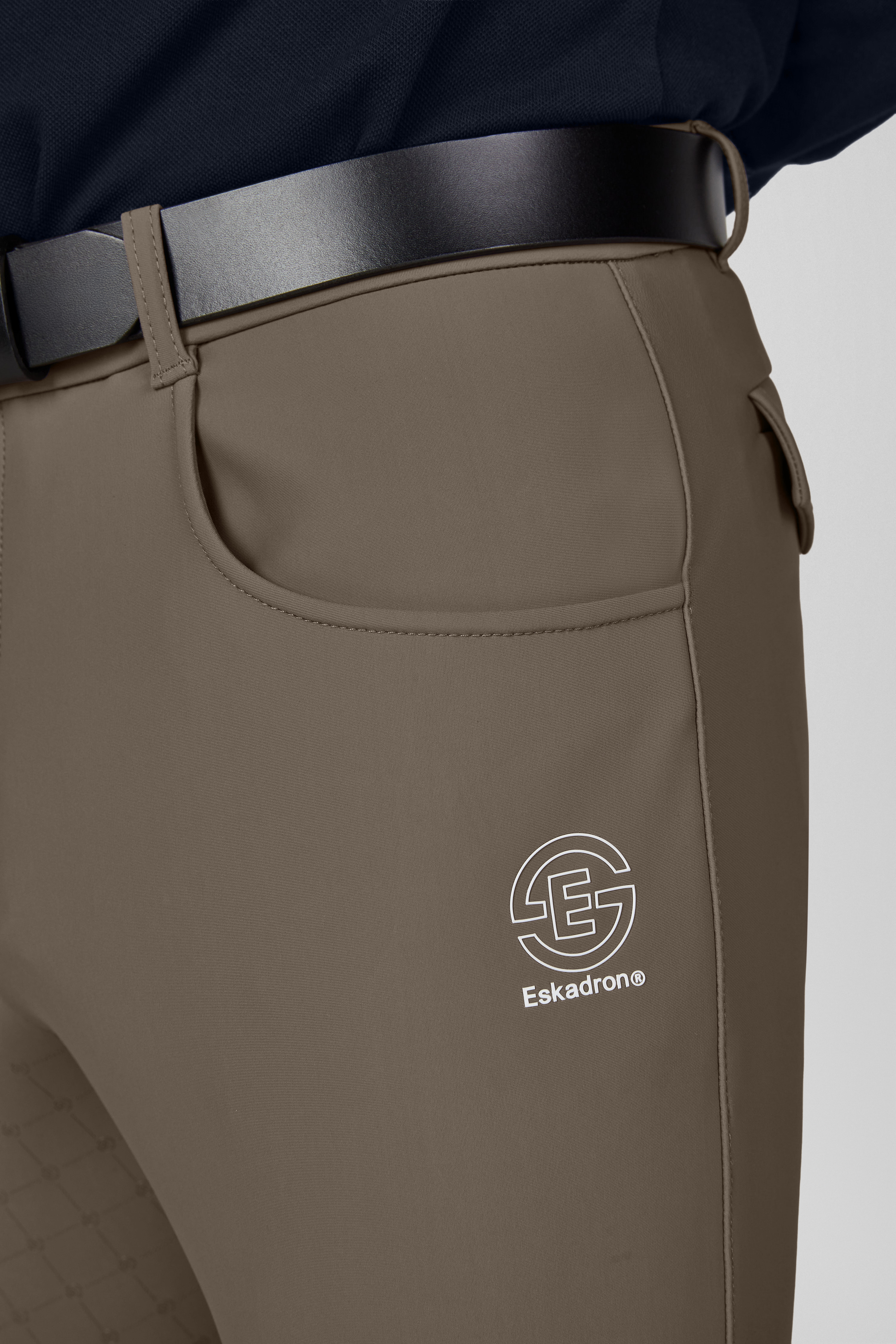 Reithose Herren Vollgrip in powdertaupe