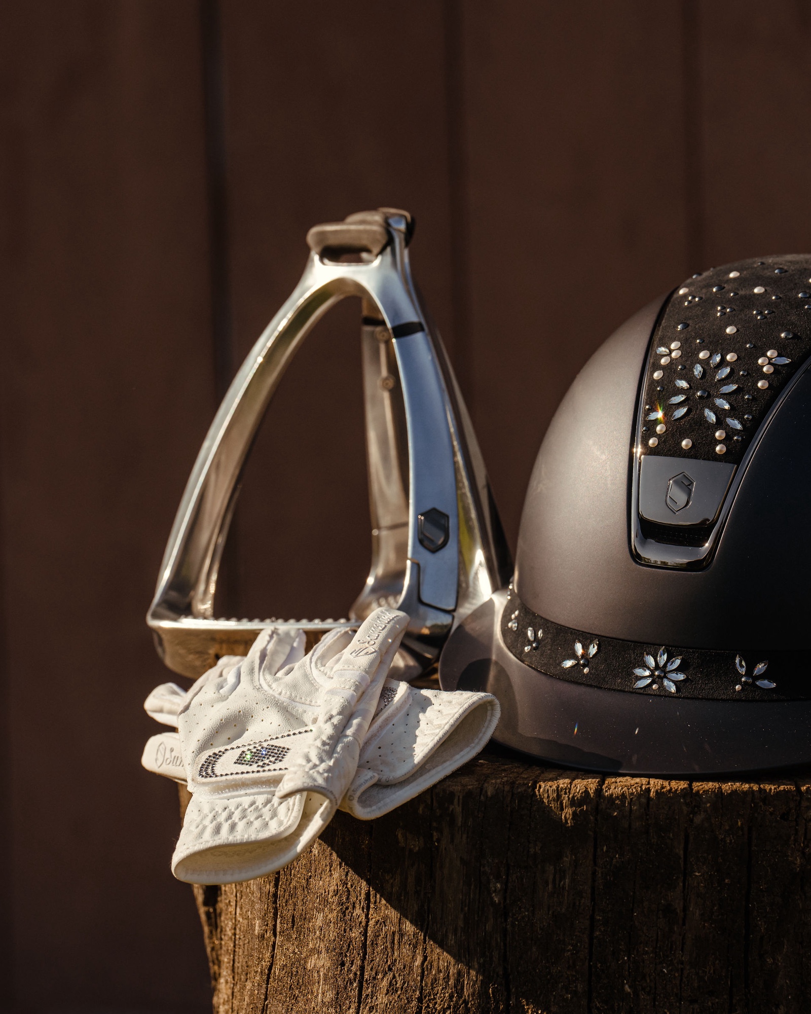 Riding glove V-Skin Swarovski