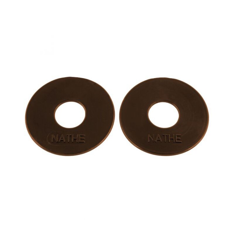 Gebissscheiben aus Gummi in dunkelbraun