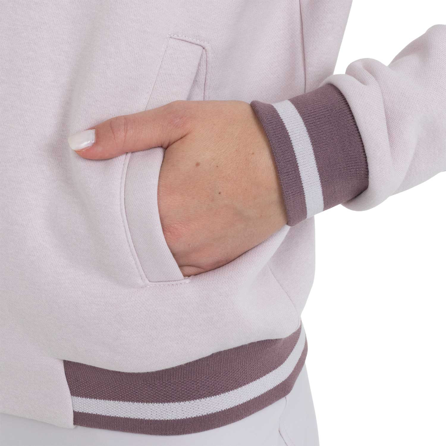 Damen-Kapuzenjacke mit Frontreißverschluss
