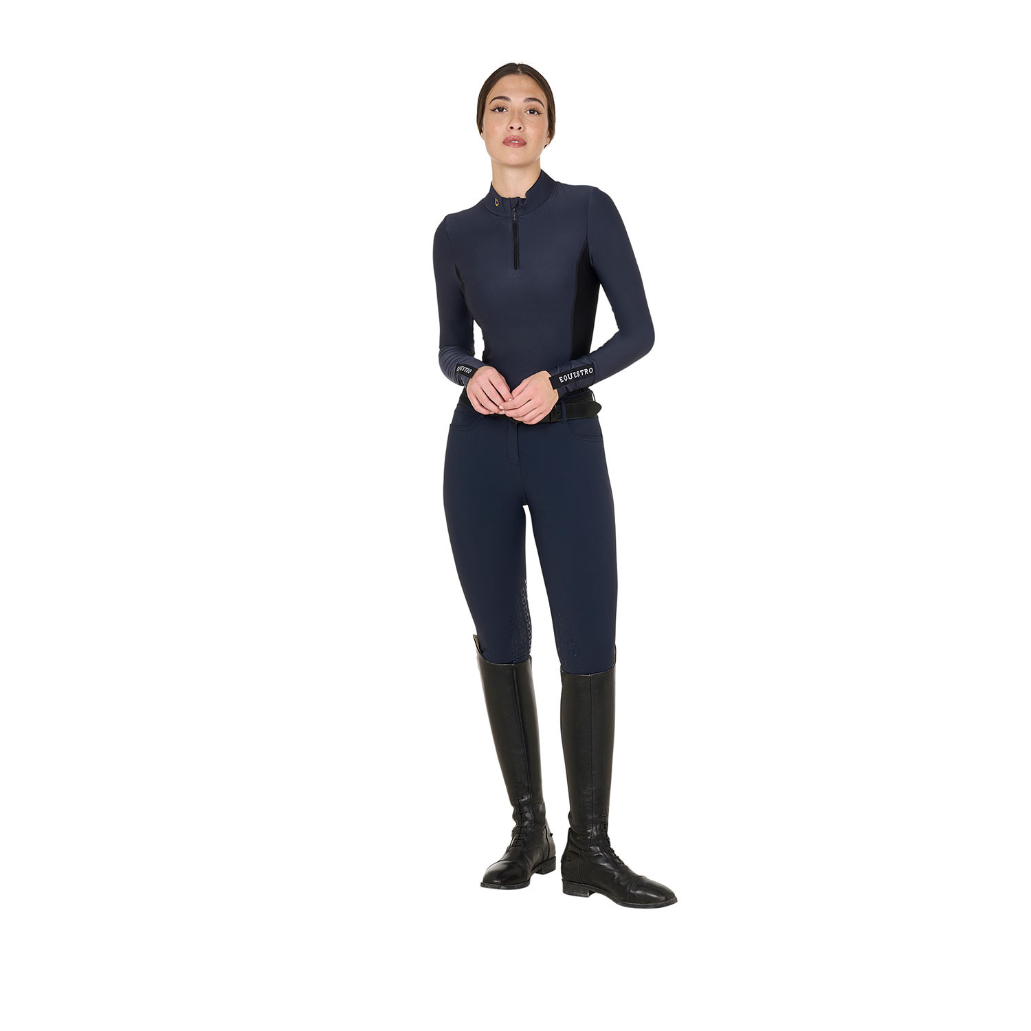 Technisches Damen-Langarm-Trainingspolo